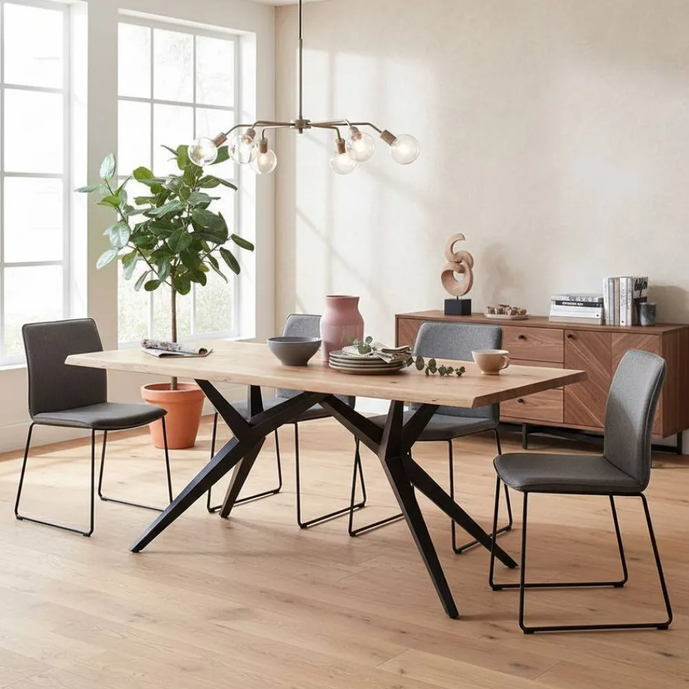 Wohnen Küchentische*Küchentisch aus Akazie & Eisen - Viorica