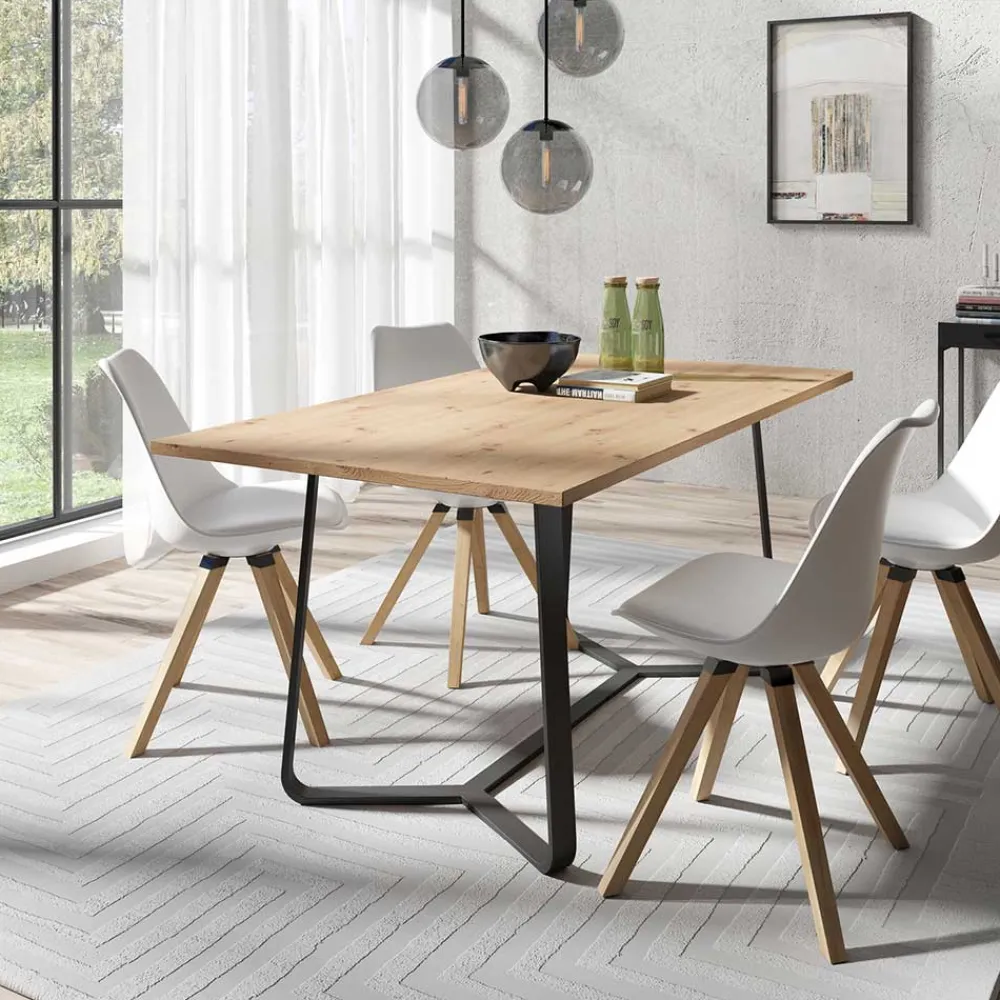 Wohnen Küchentisch in Holzoptik Wildeiche - Ofarello