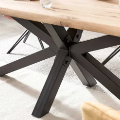 Wohnen Massivholzmöbel|Küchentische*Küchentisch mit Baumkanten Eiche - Deconda