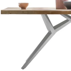 Wohnen Graue Möbel|Naturholzmöbel*Küchentisch mit Holzplatte Mango - Ciacova