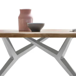 Wohnen Graue Möbel|Naturholzmöbel*Küchentisch mit Holzplatte Mango - Ciacova