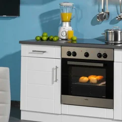 Wohnen Küchenzeile Flemingo in Hochglanz Weiß (sechsteilig)