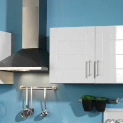 Wohnen Küchenzeile Flemingo in Hochglanz Weiß (sechsteilig)