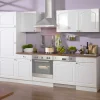 Wohnen Küche Komplett|Küchenzeilen*Küchenzeile Lore in Weiß Hochglanz (sechsteilig)