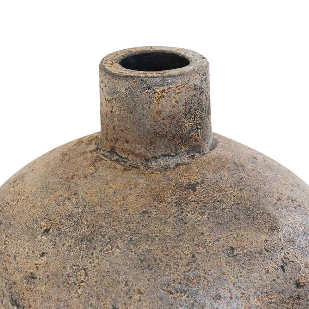 Wohnen Vasen*Keramik Blumenvase in Graubraun - Bombasti