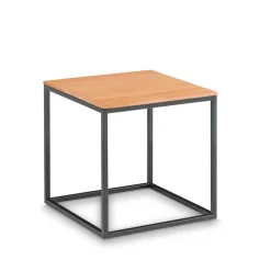 Wohnen Kernbuche Beistelltisch im Würfeldesign - Sidrana