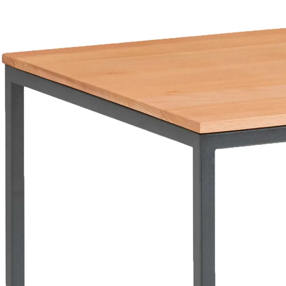 Wohnen Kernbuche Beistelltisch im Würfeldesign - Sidrana