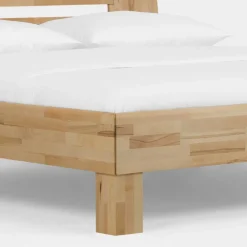 Wohnen Naturholzmöbel|Betten*Kernbuche Bett Issiaco und zwei Nachtschränke (dreiteilig)