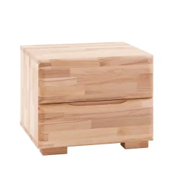 Wohnen Naturholzmöbel|Betten*Kernbuche Bett Issiaco und zwei Nachtschränke (dreiteilig)