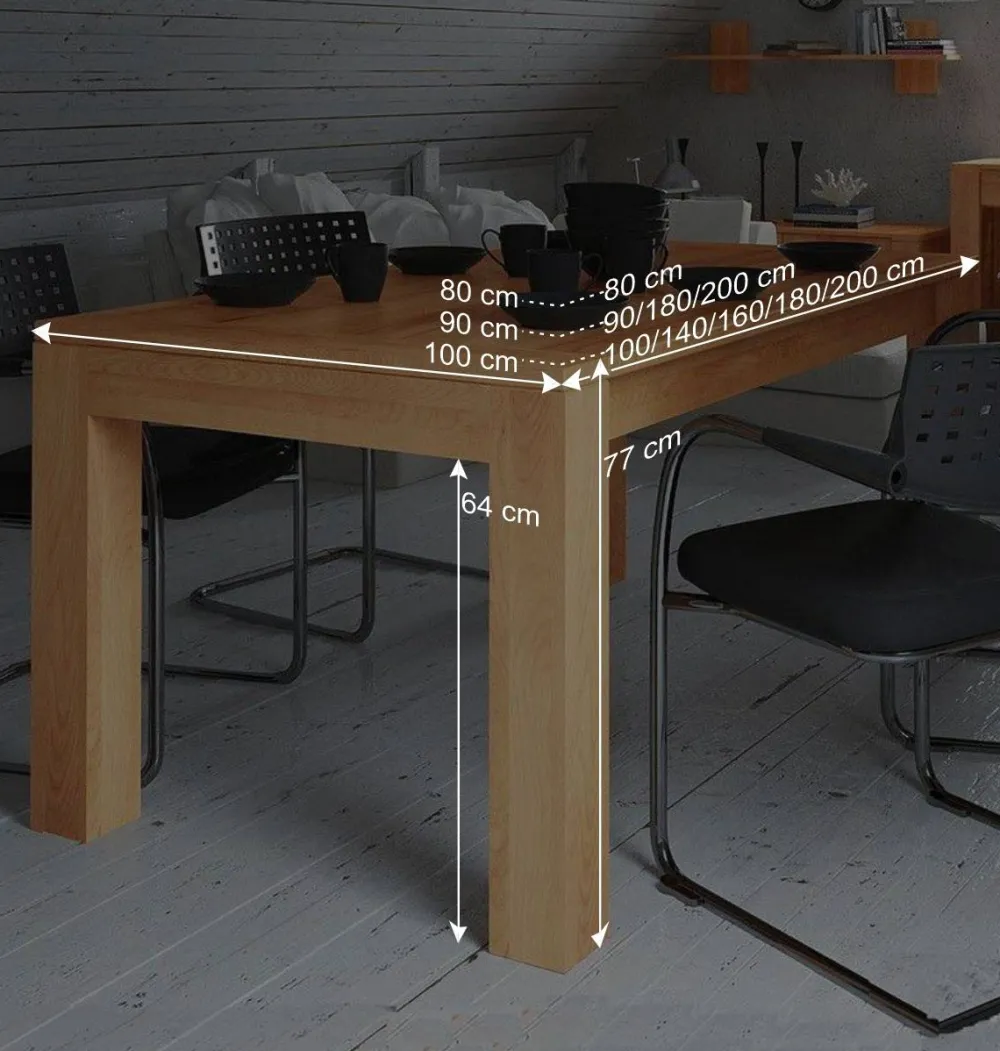 Wohnen Kernbuche Esstisch Mosniak massiv geölt