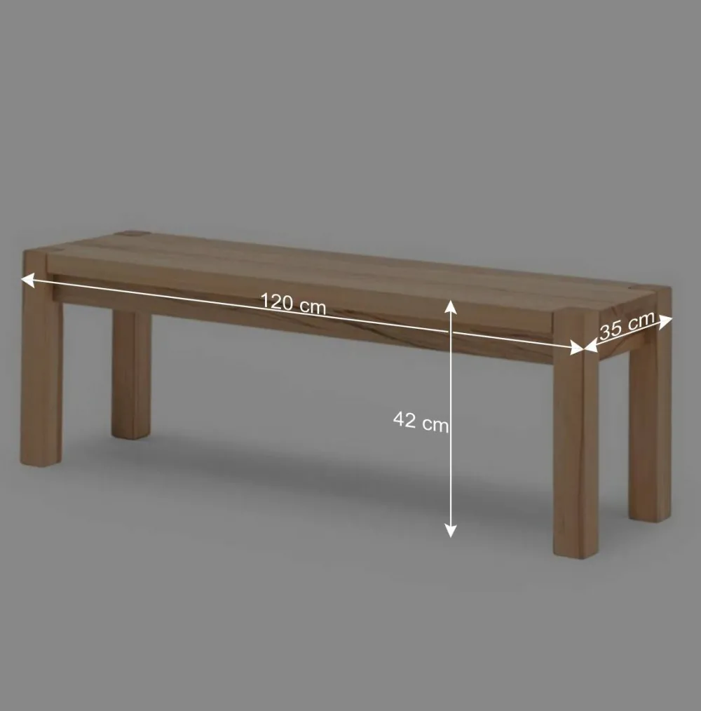 Wohnen Kernbuche Holzbank Pogamo für die Wohnung