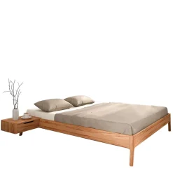 Wohnen Kernbuche Holzbett - kein Kopfteil - Cow