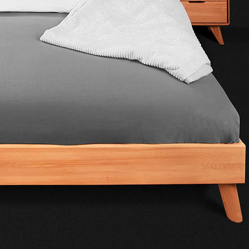 Wohnen Betten|Betten*Kernbuche Holzbett in Überlänge 210 cm - Junola I