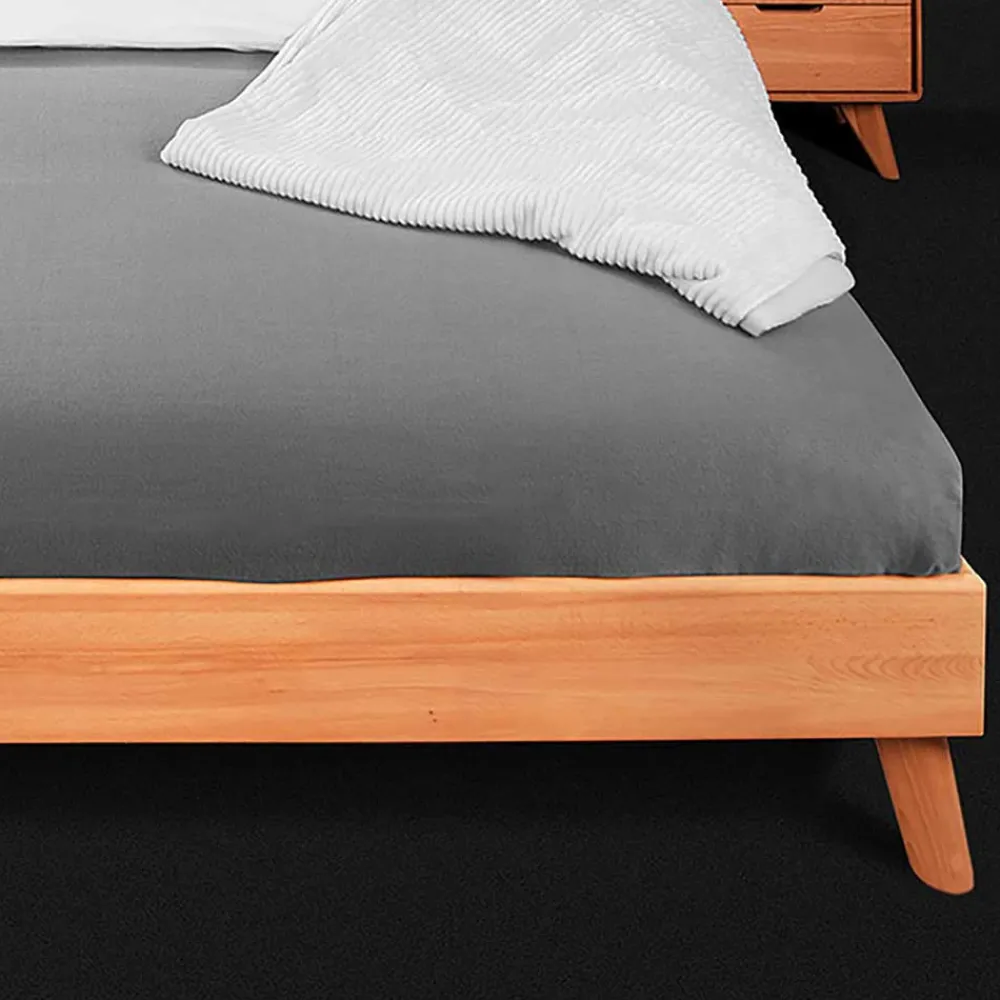 Wohnen Betten|Betten*Kernbuche Holzbett mit Überlänge 220 cm - Junola III