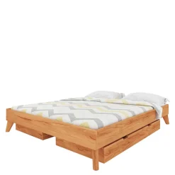 Wohnen Betten|Betten*Kernbuche Holzbett ohne Kopfteil - Junola V