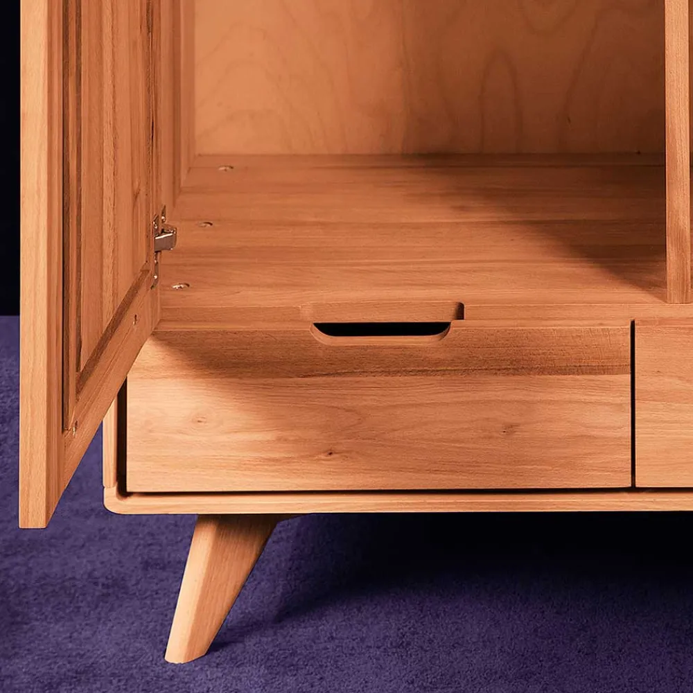 Wohnen Kernbuche Kleiderschrank mit 2 Türen - Junola