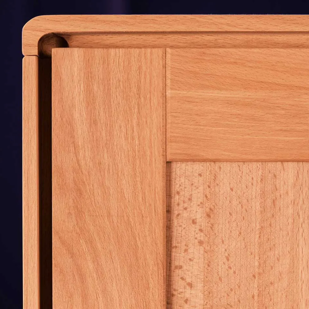 Wohnen Kernbuche Kleiderschrank mit 2 Türen - Junola