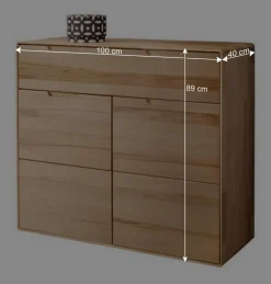 Wohnen Küchenschränke*Kernbuche Kommode mit Schublade - Estville