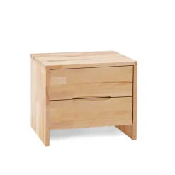 Wohnen Naturholzmöbel|Betten*Kernbuche Massivholzbett Bevallia mit Nachttisch (zweiteilig)