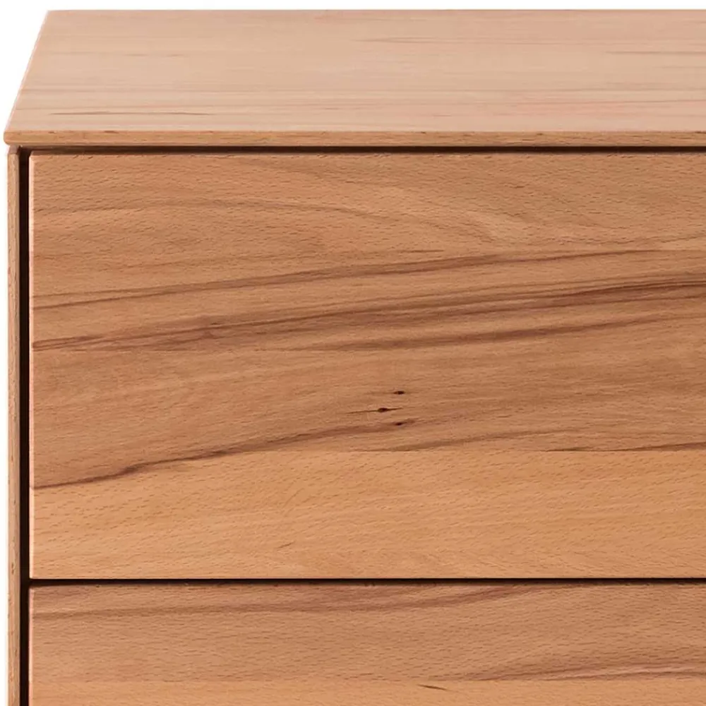Wohnen Kernbuche Nachttisch mit zwei Schubladen - Stephens