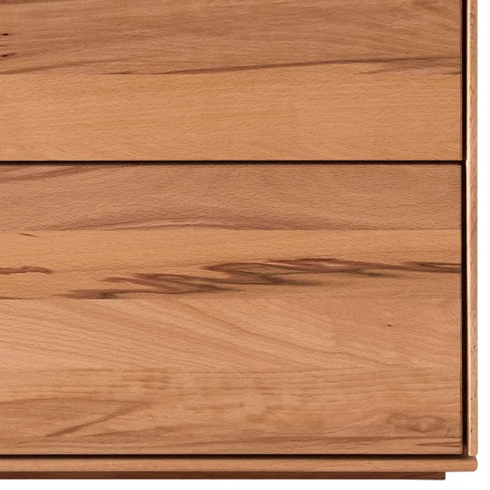 Wohnen Kernbuche Nachttisch mit zwei Schubladen - Stephens