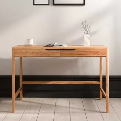 Wohnen Schminktische*Kernbuche Schminktisch mit zwei Schubladen - Lana