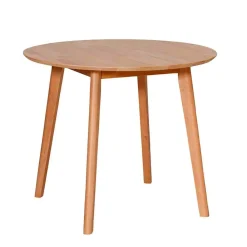 Wohnen Kernbuche Tischgruppe rund - Metauro (fünfteilig)