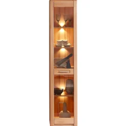 Wohnen Kernbuche Vitrine mit einer Tür - Amyonta