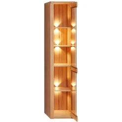 Wohnen Kernbuche Vitrine mit einer Tür - Amyonta