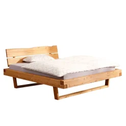 Wohnen Kiefer Bett mit Baumkanten Kopfteil - Kalastania