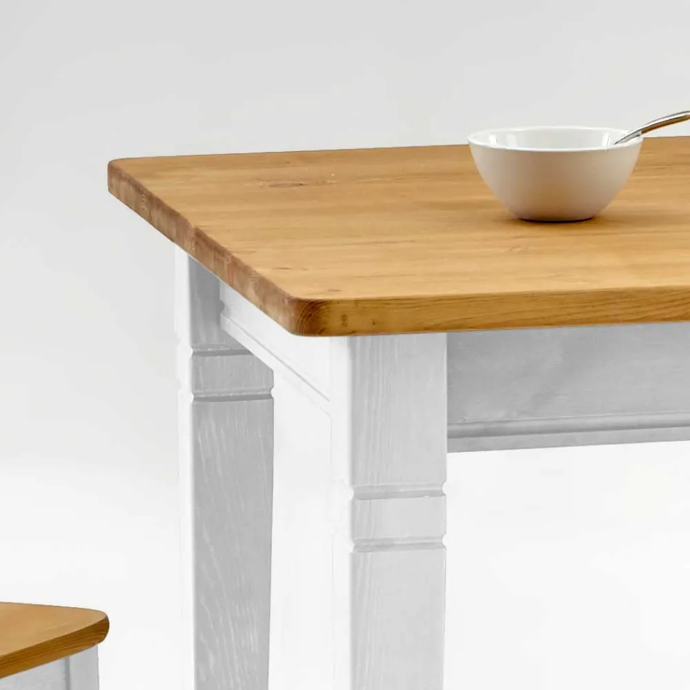 Wohnen Kiefer Esstisch Sibiuta mit Schubladen