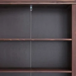 Wohnen Kiefer Holzregal in Dunkelbraun lackiert - Luvin