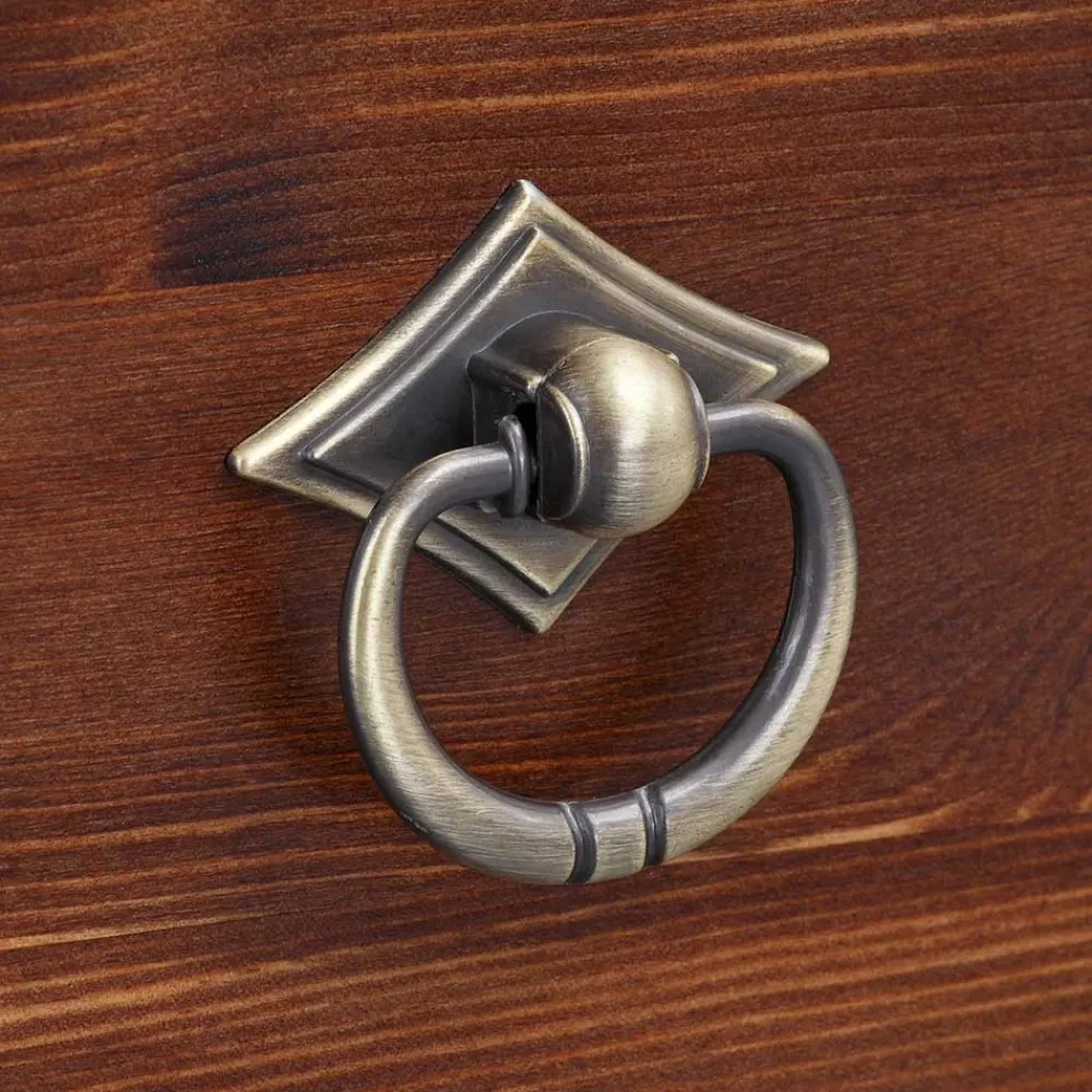 Wohnen Kiefer Holzregal in Dunkelbraun lackiert - Luvin