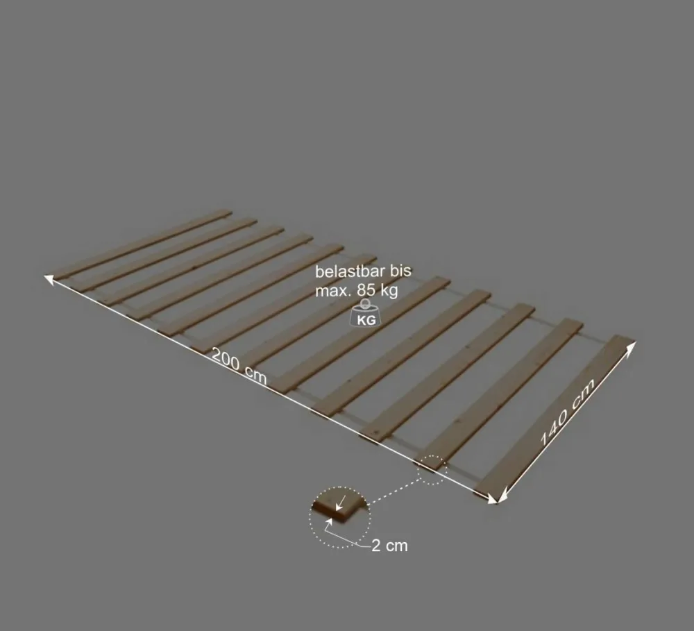 Wohnen Jugend-Lattenroste|Lattenroste*Kiefer Rollrost Oline massiv