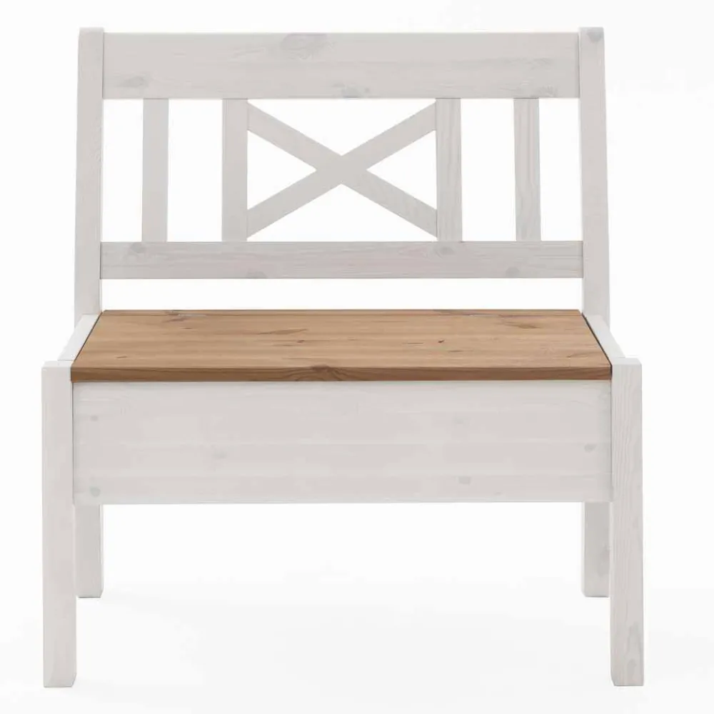 Wohnen Schuhschränke|Küchenbänke*Kiefer Truhenbank Lugon im Landhausstil