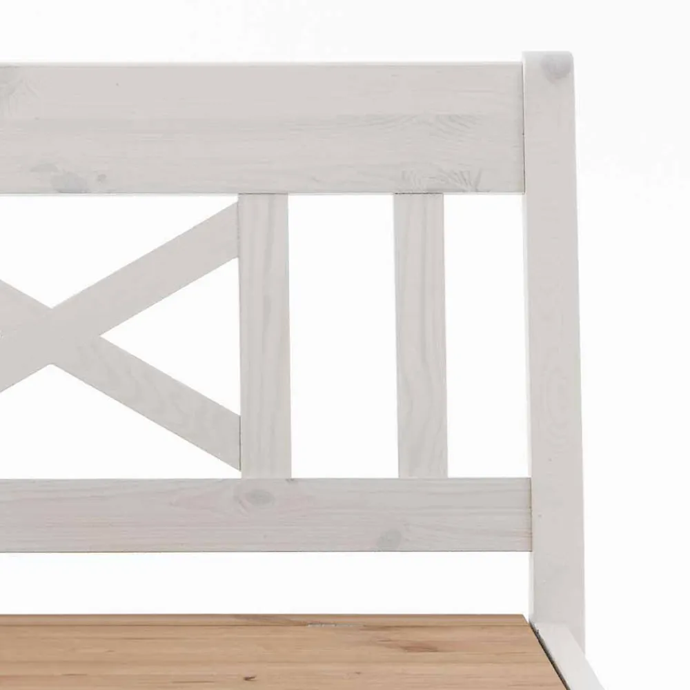 Wohnen Schuhschränke|Küchenbänke*Kiefer Truhenbank Lugon im Landhausstil