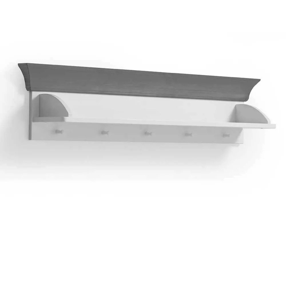 Wohnen Kindermöbel|Kinderregale*Kiefer Wandboard in Weiß & Grau - Mirandesca