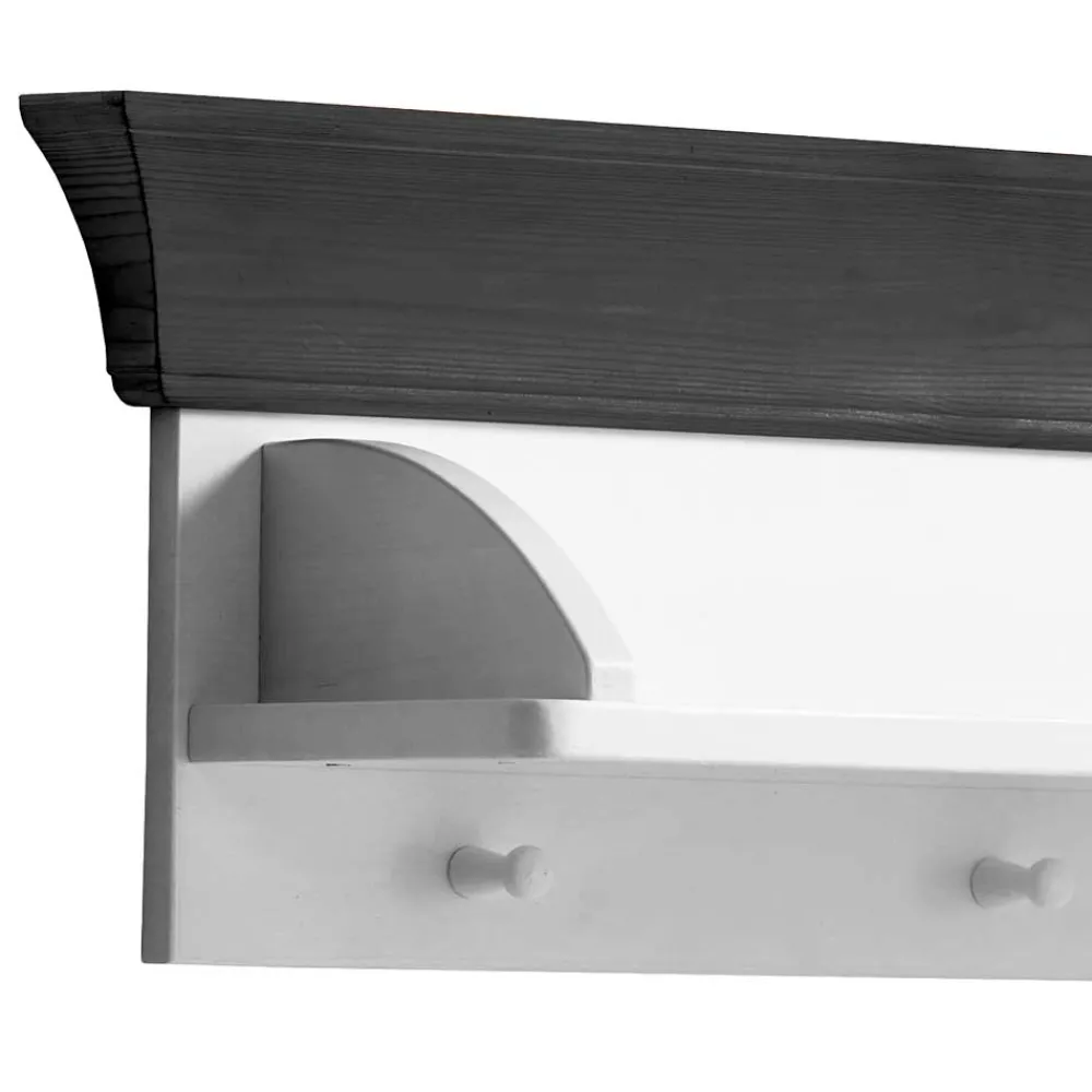 Wohnen Kindermöbel|Kinderregale*Kiefer Wandboard in Weiß & Grau - Mirandesca