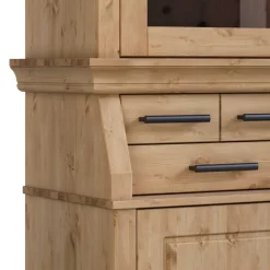 Wohnen Küchenschränke|Esszimmer-Vitrinen*Kiefernholz Buffet gebeizt und geölt - Lulzima