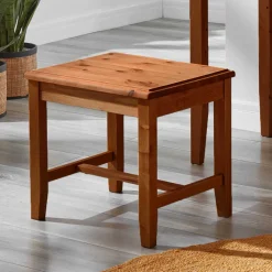 Wohnen Kiefernholz Hocker in Bernsteinfarben - Racana