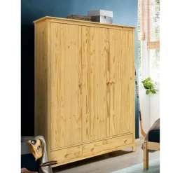 Wohnen Kiefernholz Kleiderschrank massiv - Nastonia