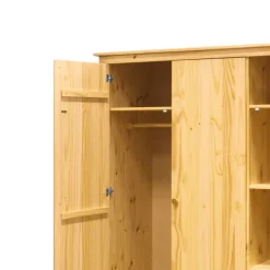 Wohnen Kiefernholz Kleiderschrank massiv - Nastonia