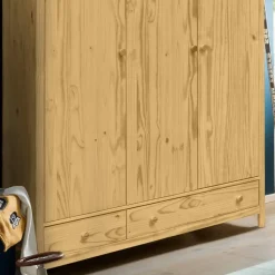 Wohnen Kiefernholz Kleiderschrank massiv - Nastonia