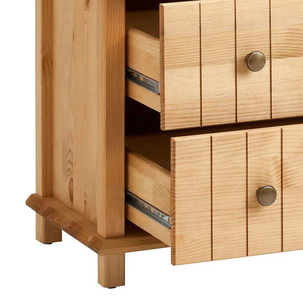 Wohnen Kiefernholz Kommode - modernes Landhaus - Akzinad