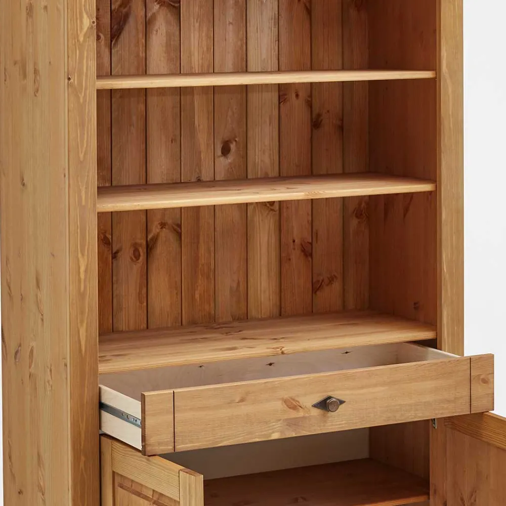 Wohnen Esszimmerregale|Regale*Kiefernholz Landhaus Regal 108x203x45 cm - Piatra
