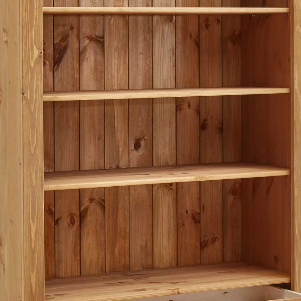 Wohnen Esszimmerregale|Regale*Kiefernholz Landhaus Regal 108x203x45 cm - Piatra