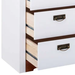 Wohnen Landhausmöbel|Küchenschränke*Kiefernholz Schubladen Kommode zweifarbig - Beapta