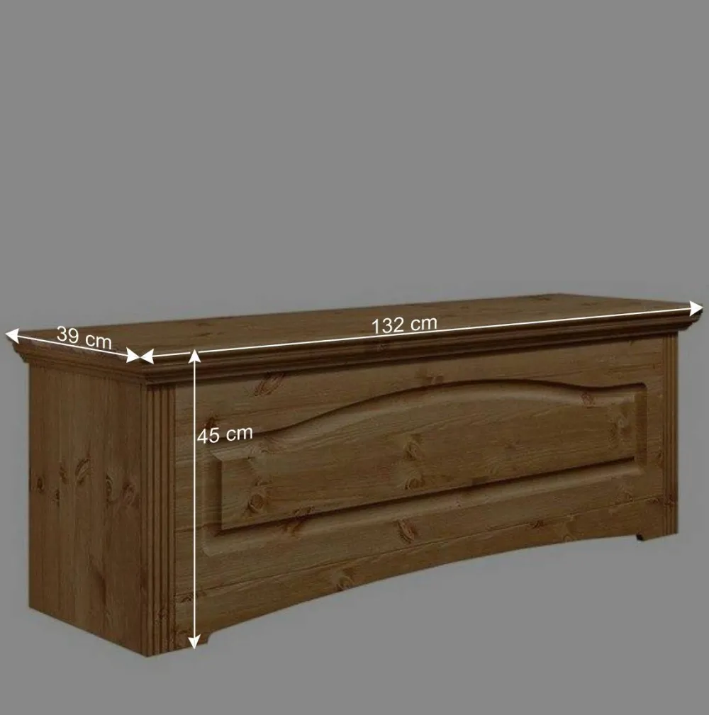 Wohnen Sitztruhen*Kiefernholz Wäschetruhe im Landhausstil - Vocoja