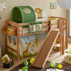 Kinder Wohnen Kinder Buche Rutschebett in Natur - Howard