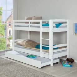 Wohnen Kindermöbel|Kinderbetten*Kinder Etagenbett mit Ausziehbett optional - Samanca